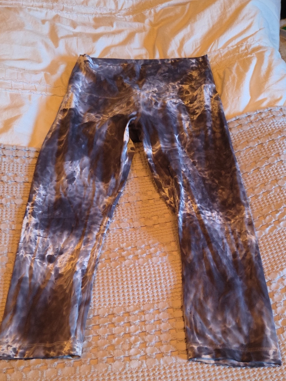 Marbled Gray Tie-Dye Lululemon Pants